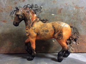 Breyer Custom Friesian by Elayne Watrus