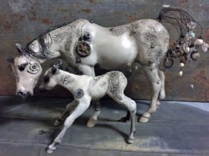 Breyer Custom Susecion and Le Fire by Elayne Watrus
