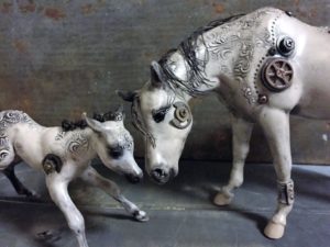 Breyer Custom Susecion and Le Fire by Elayne Watrus