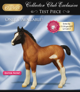 Breyer Test Color Clydesdale Foal Bay Roan Sabino