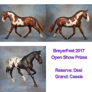 BreyerFest 2017 Open Show Prizes Desi and Cassie