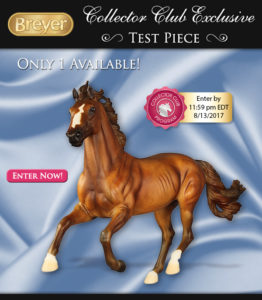 Breyer 2017 Collector's Club Test Run Show Jumping Warmblood Lottery