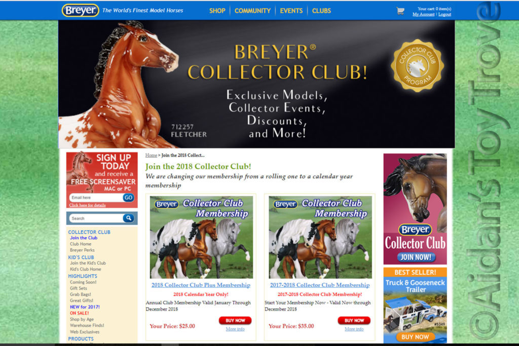 Breyer Collector's Club Membership