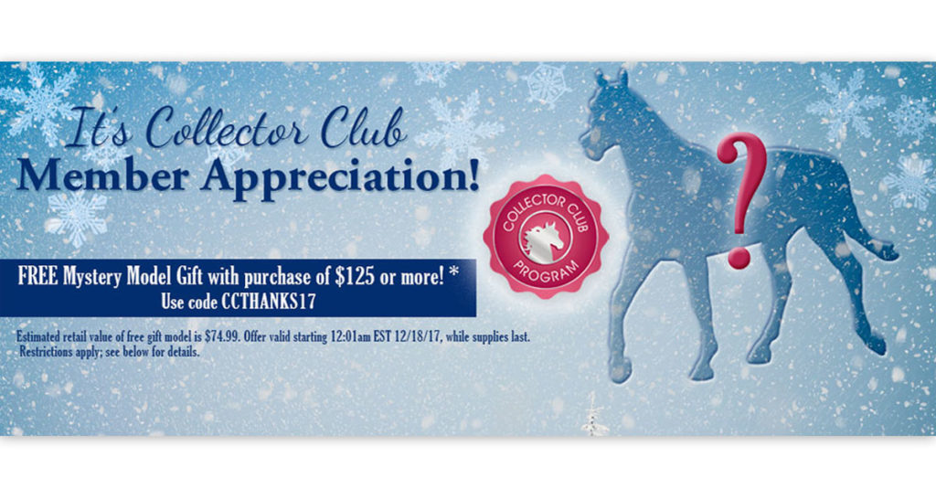 Breyer 2017 Collector's Club Appreciation