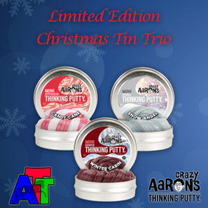 Crazy Aaron's Thinking Putty Christmas Mini Tins