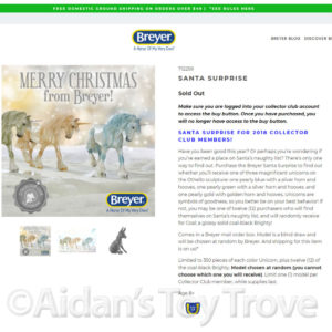 Breyer Santa Surprise 712259